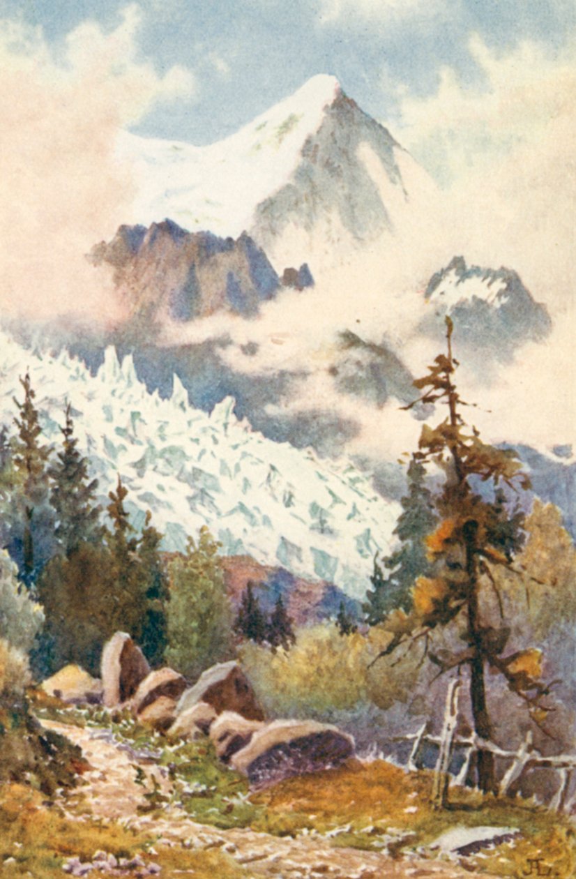 The Glaciers des Bossons, Chamonix, JHL by J. Hardwicke Lewis