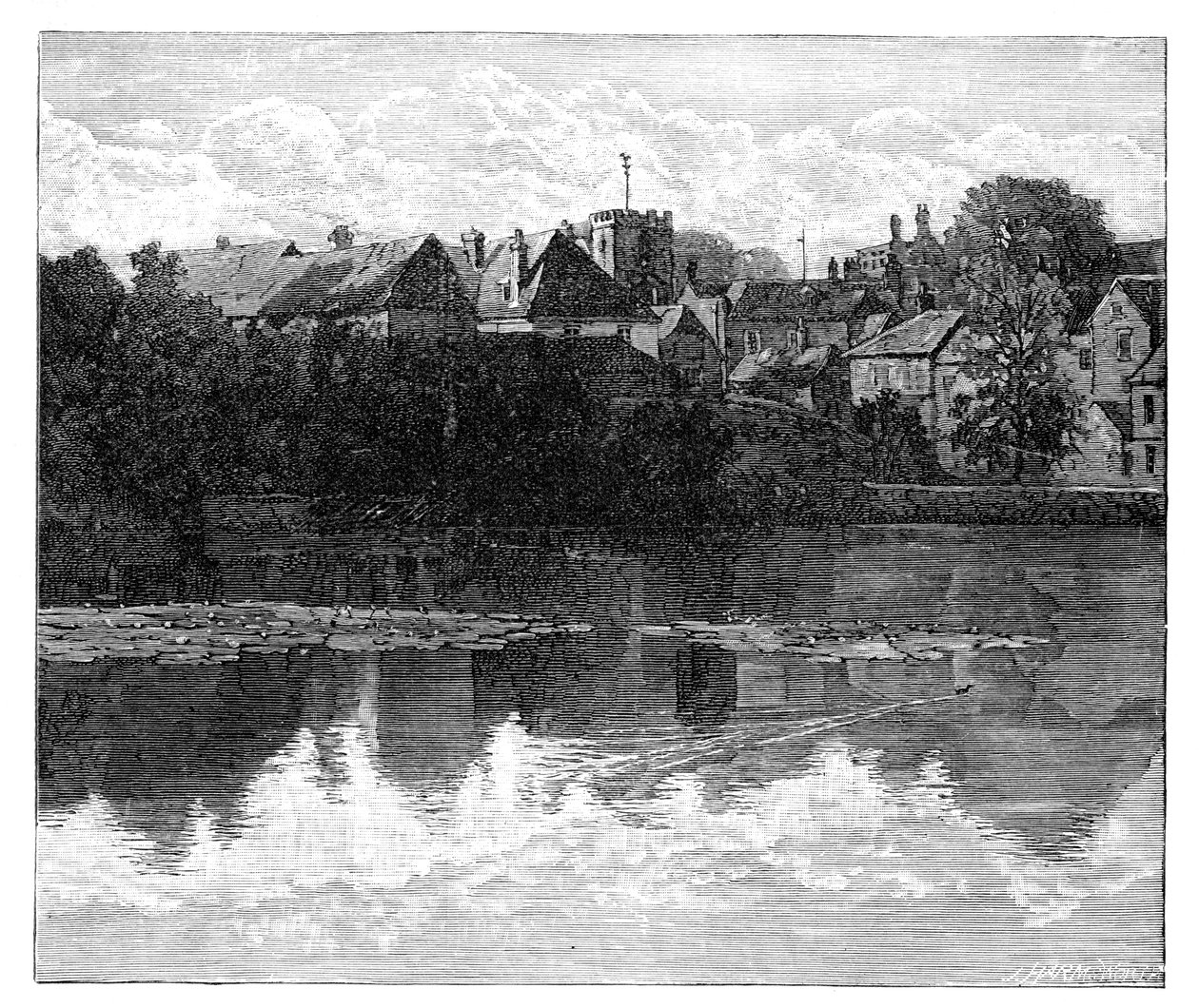 The Birthplace of Richard Cobden, Midhurst, Sussex by J Harmsworth