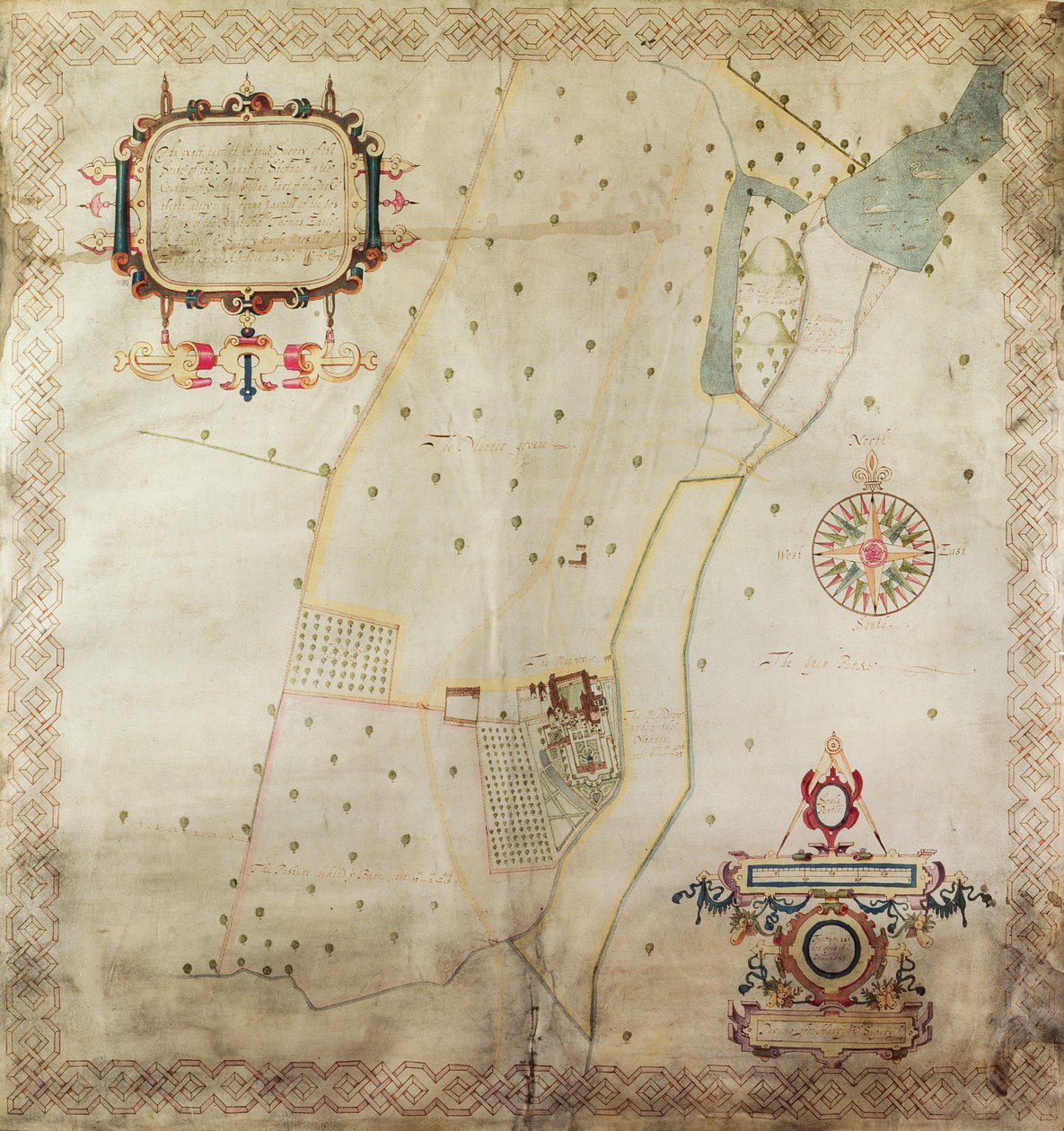 Map of the Manor of Shifnal, Shropshire by J. Harrison