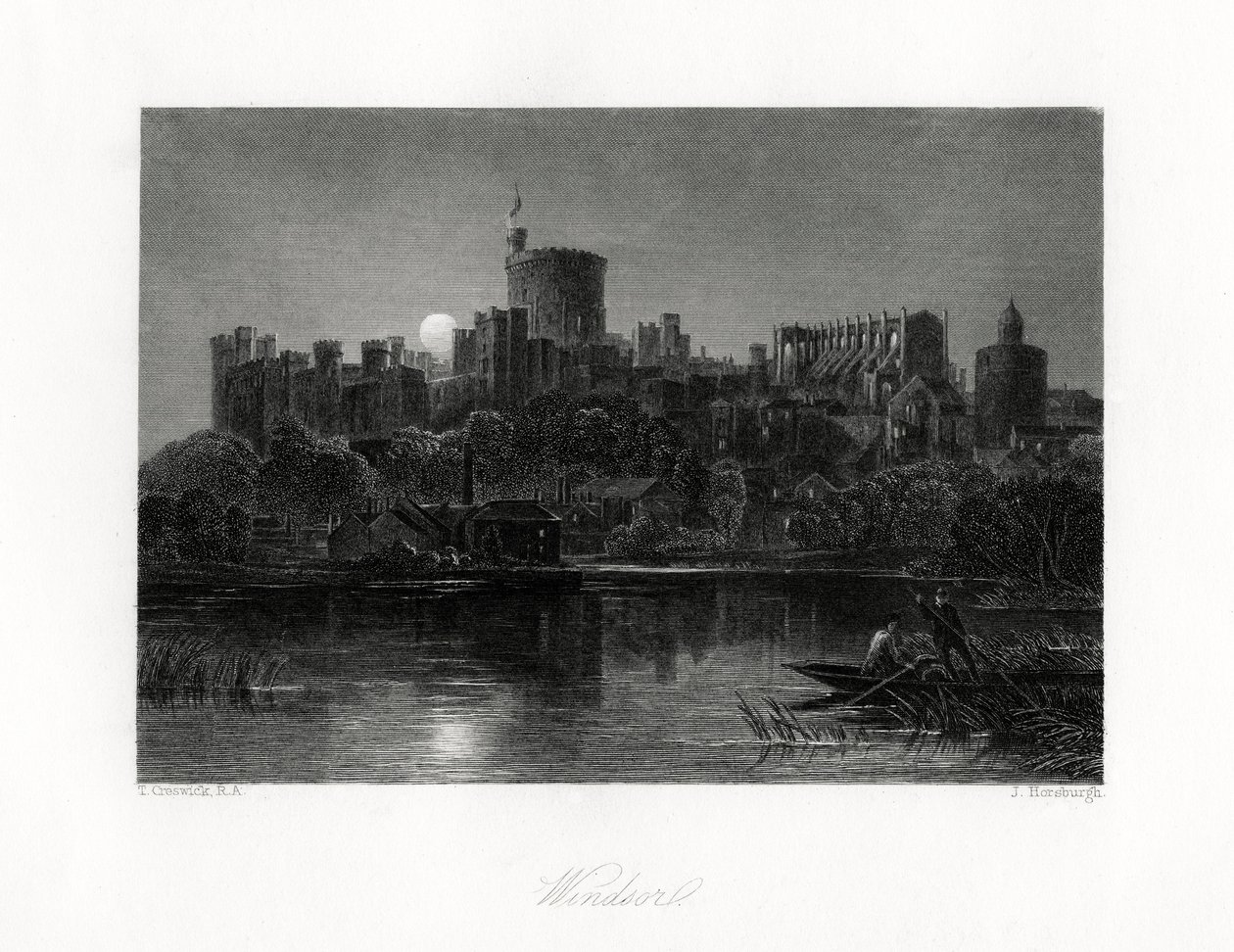 Windsor Castle, Berkshire by J. Horsburgh
