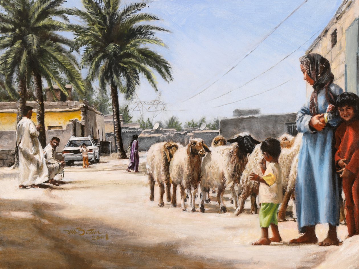 Goats on Patrol, 2008 by J Hugh L Beattie
