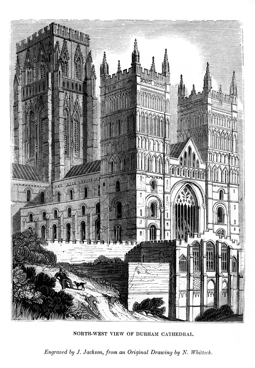 North West View of Durham Cathedral by J. Jackson