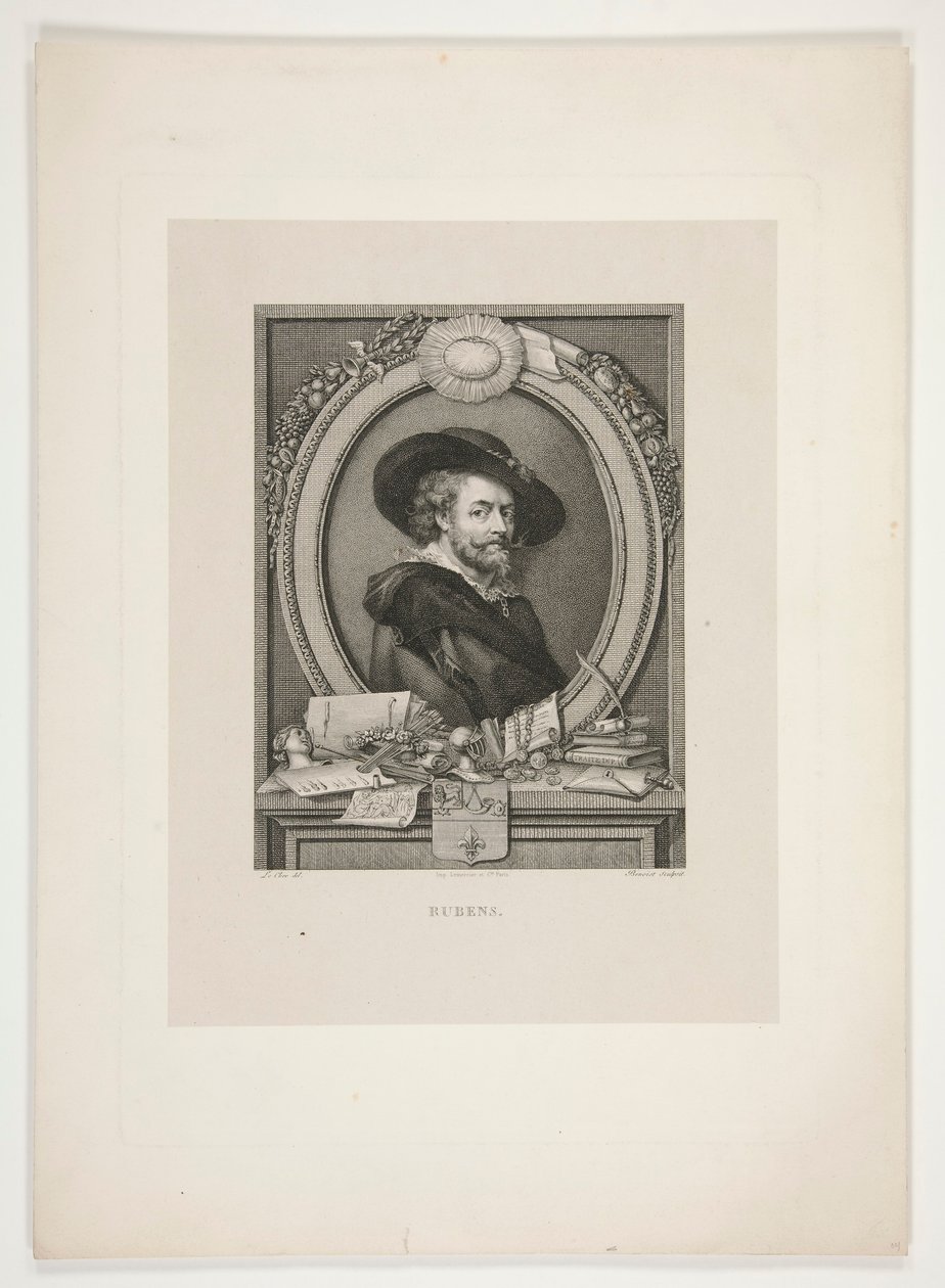 Portrait of Peter Paul Rubens by J. L. Benoist