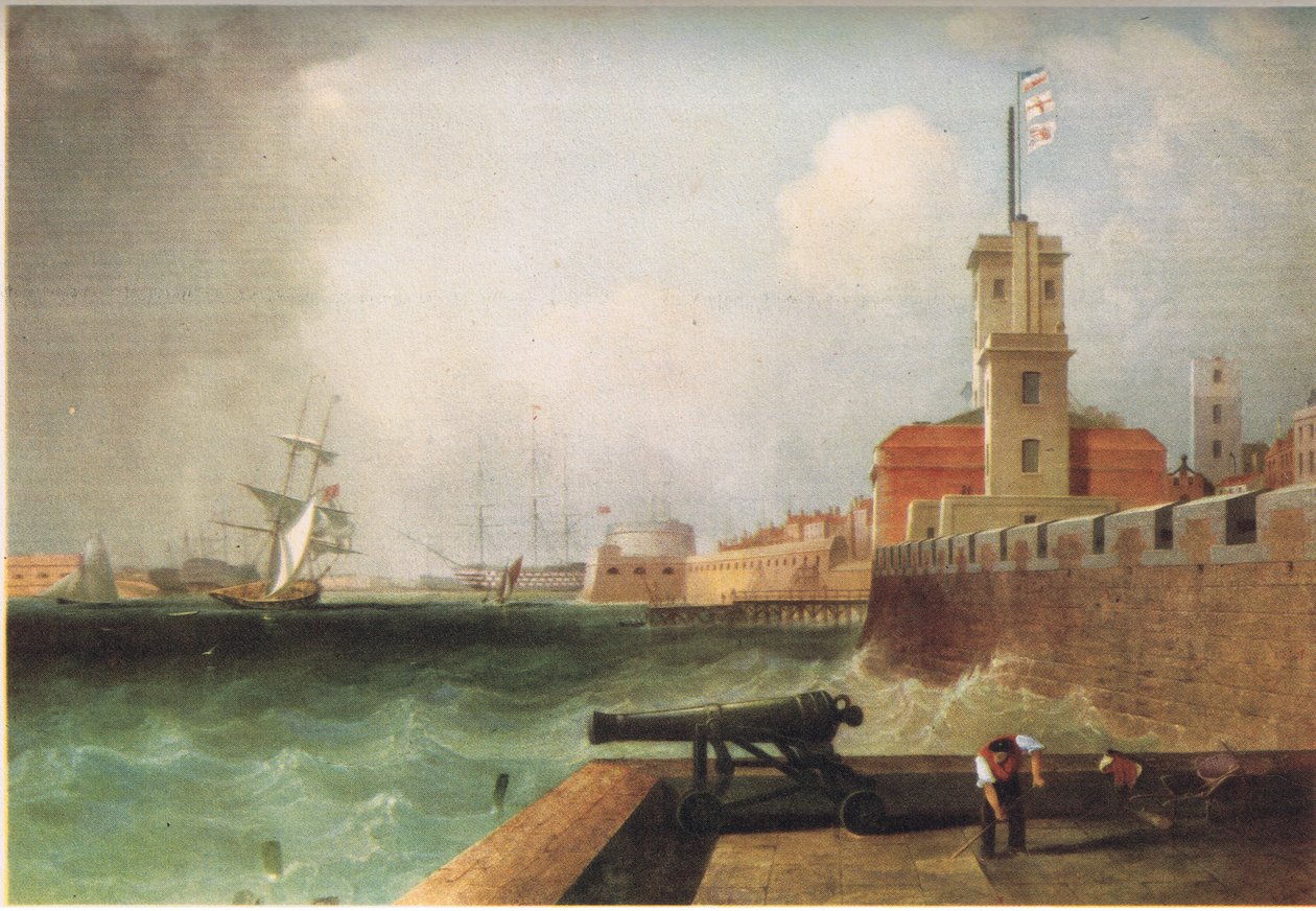 Entrance to Portsmouth Harbour by J. Lynn