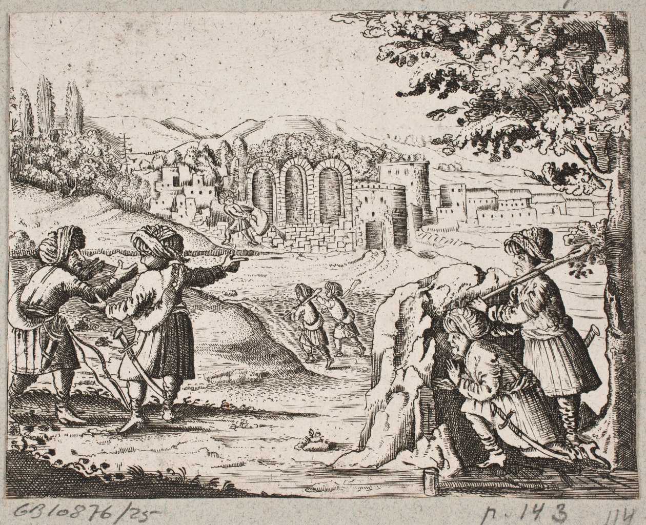 Illustration for Adam Olearius, “Persianischer Rosenthal von einem Sinnreichen Poeten Schich Saadi”, Schleswig 1660 by J. Muller