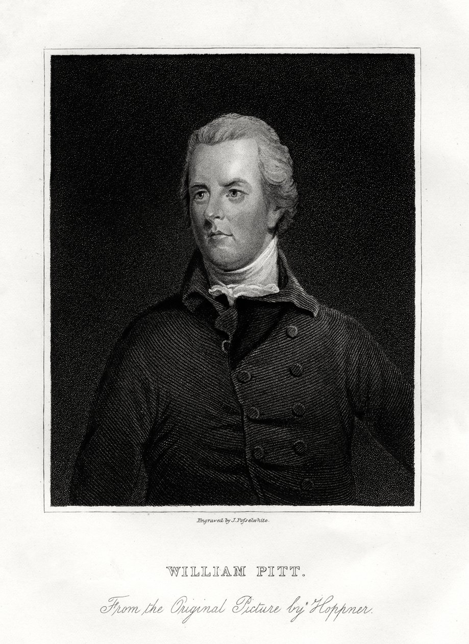 William Pitt the Younger, British statesman, 19th century by J. Posselwhite