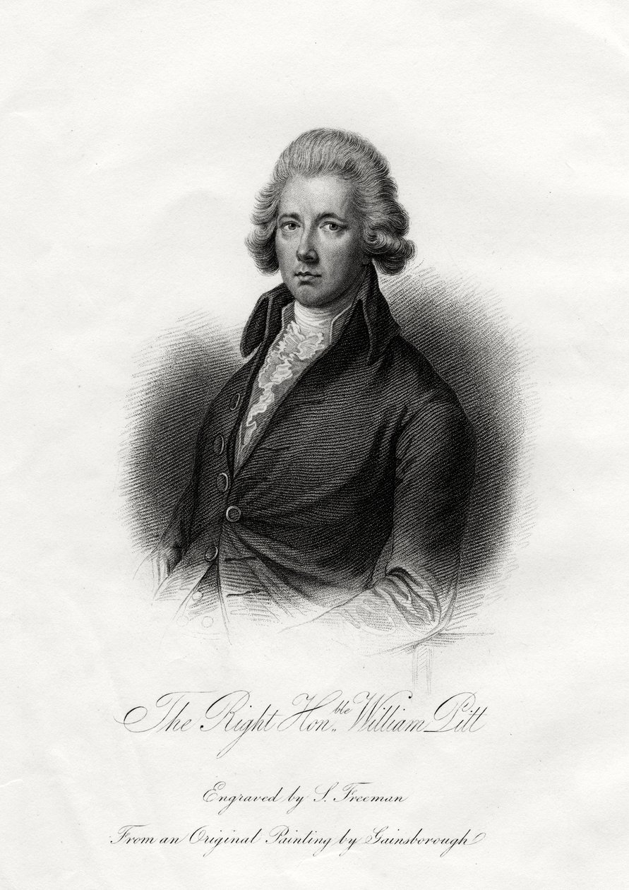 William Pitt the Younger, British statesman by J. Posselwhite