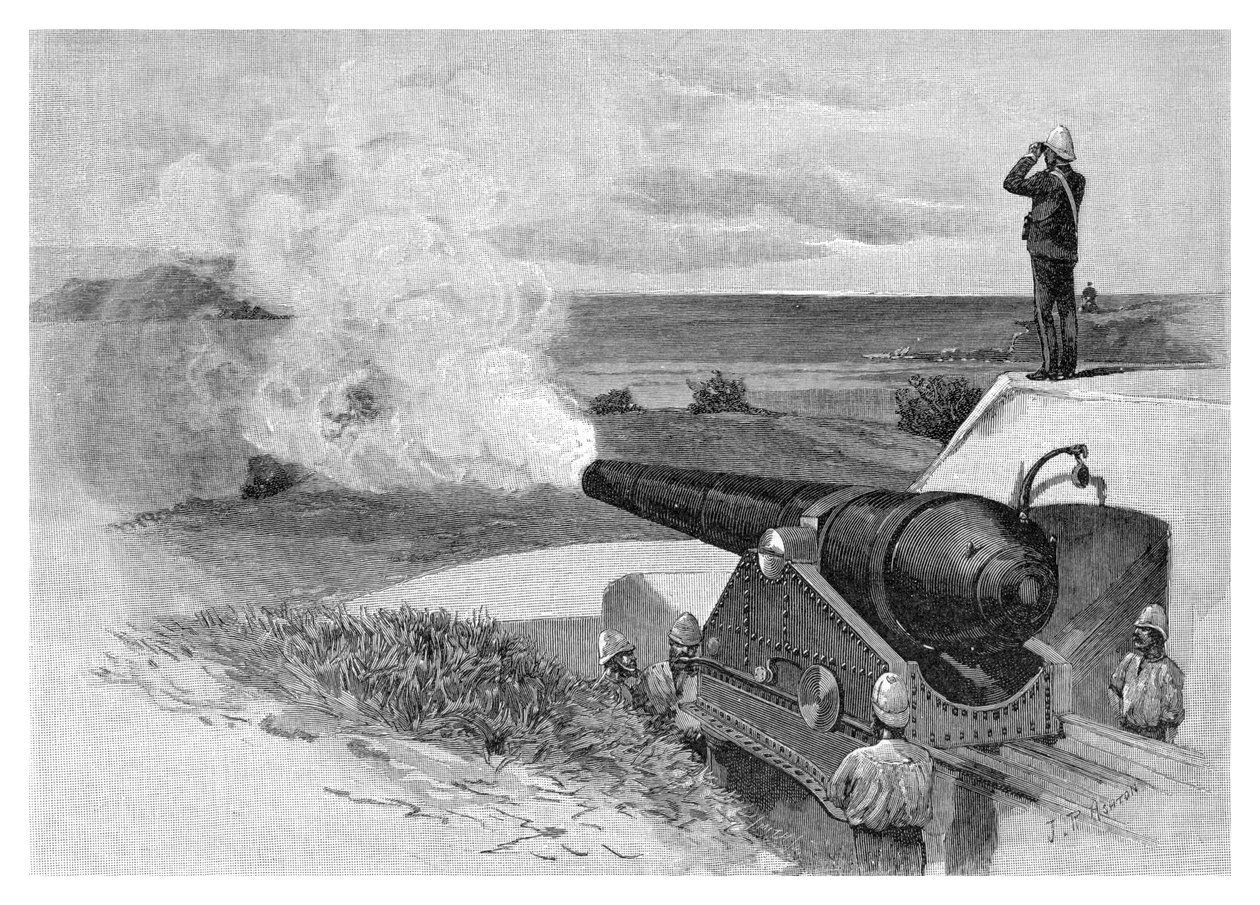 25 Ton Gun at Middle Head, Sydney, New South Wales, Australia by J. R. Ashton