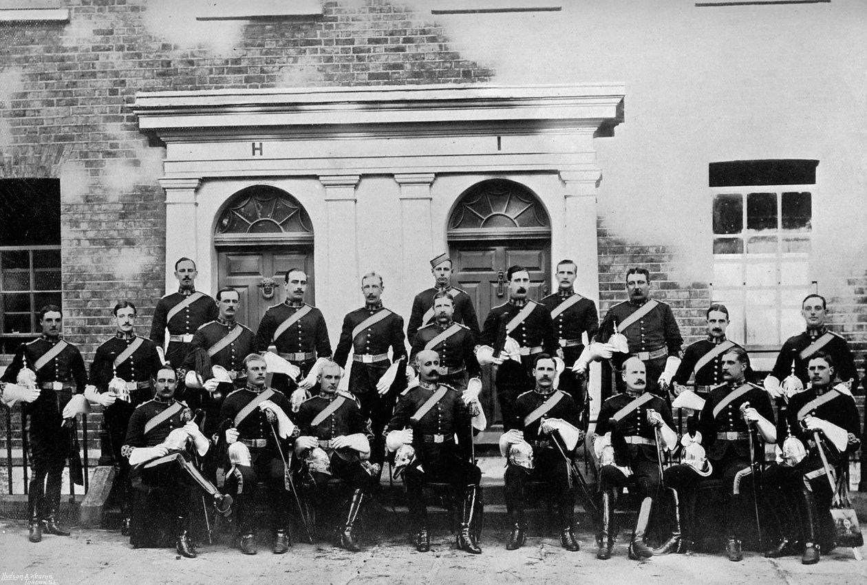 The Officers of the 1st Royal Dragoons, Island Bridge Barracks, Dublin, Ireland by J. Robinson and Son