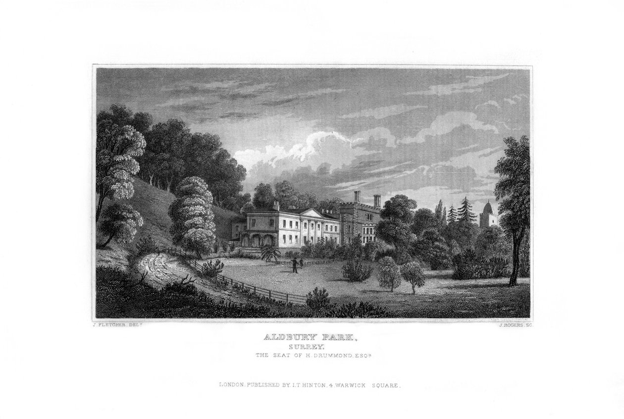 Aldbury Park, Surrey, 1829 by J. Rogers