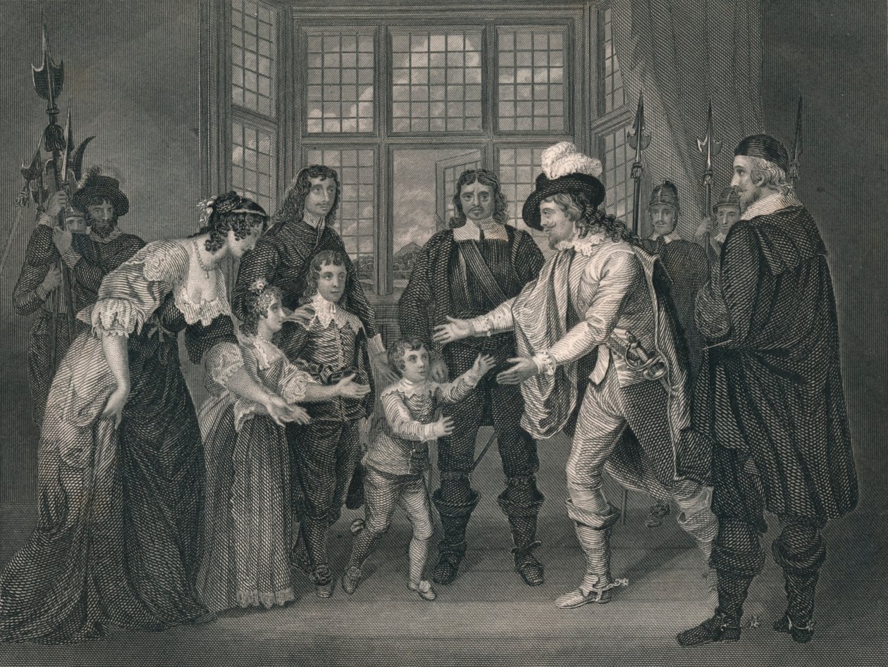 The Interview of Charles I With His Children, 1649, early-mid 19th century by J. Rogers