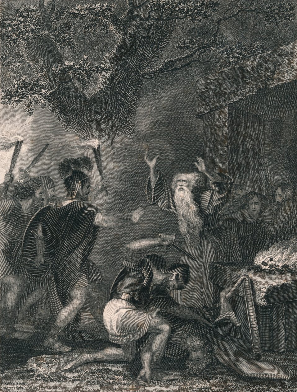 The Massacre of the Druids by J. Rogers