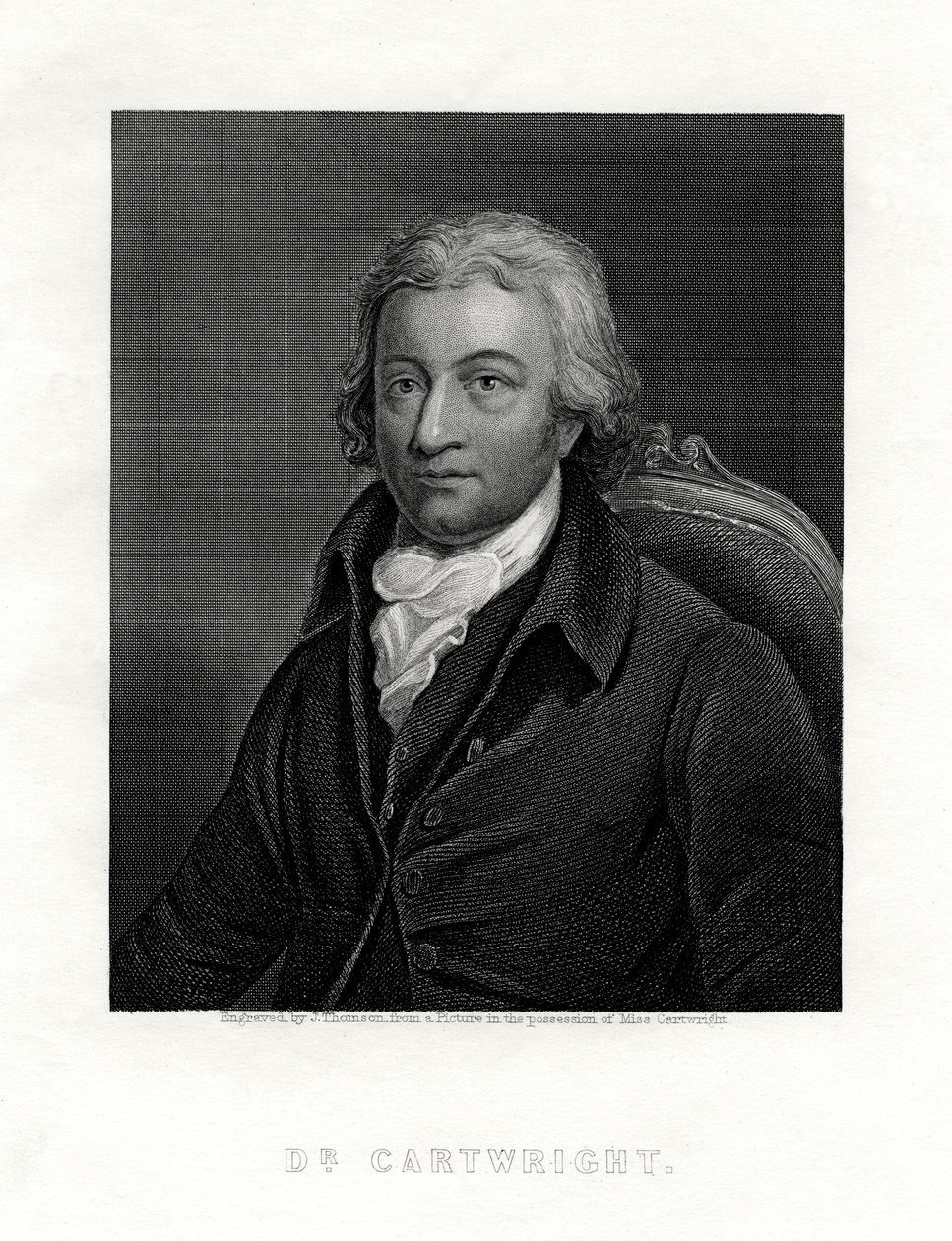 Edmund Cartwright, 1743-1823, British Clergyman and Inventor of the Power Loom by J. Thomson
