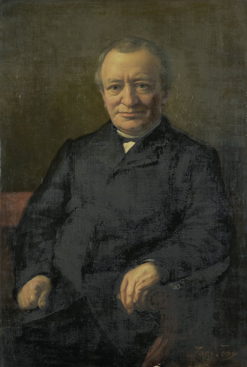 Anthonie Gerardus van der Hout (1820-92) by Jac van Looij (signed by artist)