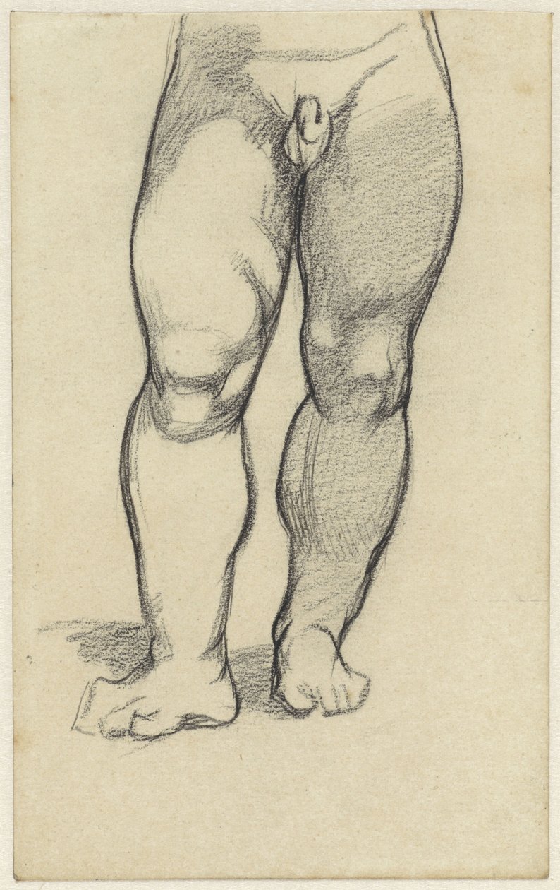 Lower Body of a Naked Boy by Jac van Looij