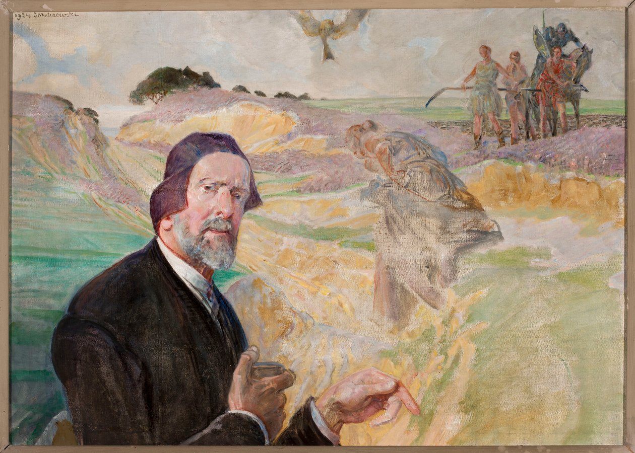 Self-Portrait against a Polish Road by Jacek Malczewski