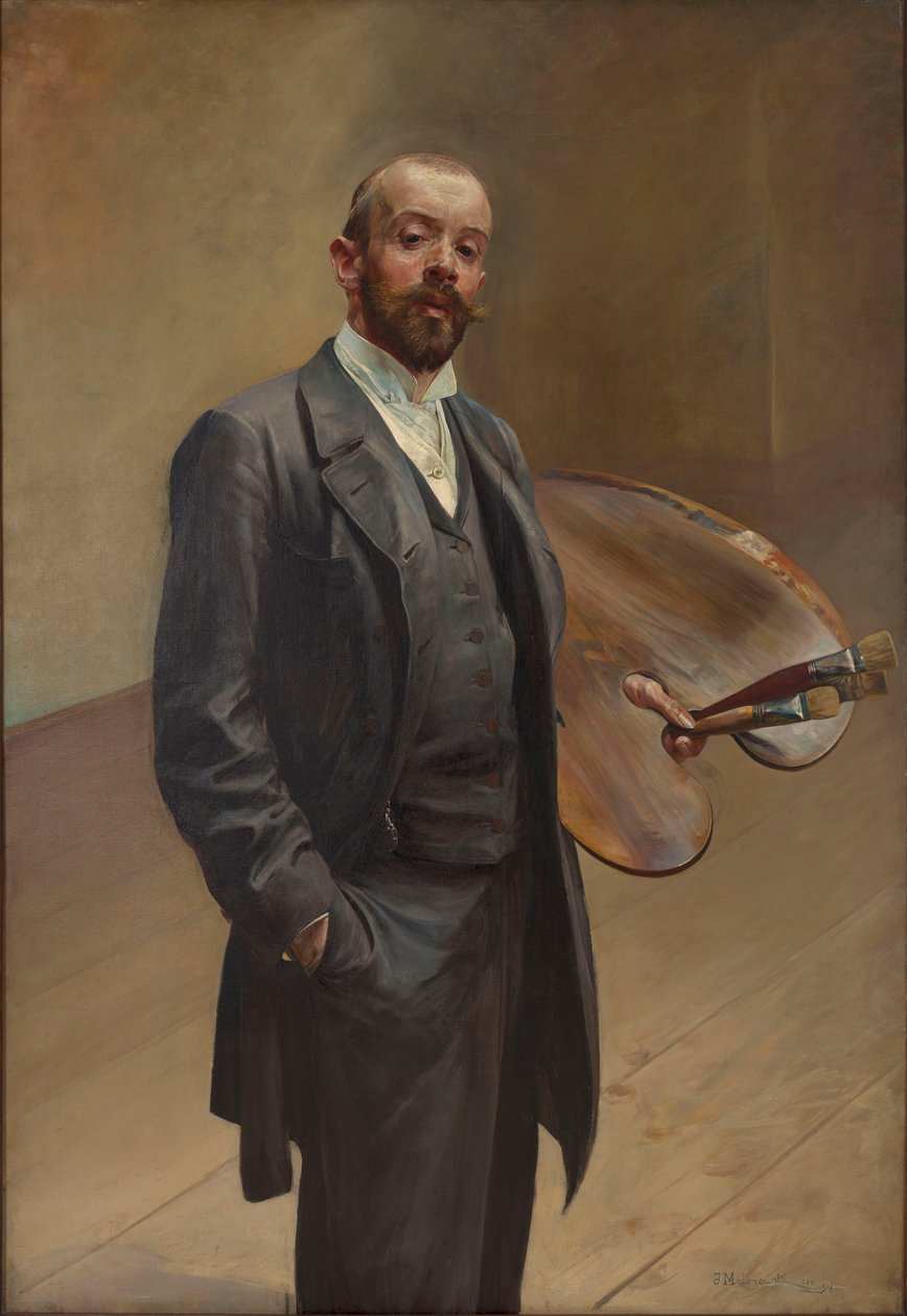 Self-Portrait with Palette by Jacek Malczewski