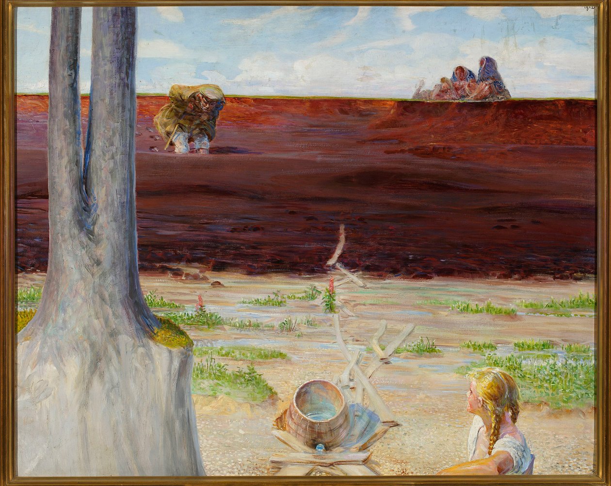 My Life - Left Part of the Triptych by Jacek Malczewski
