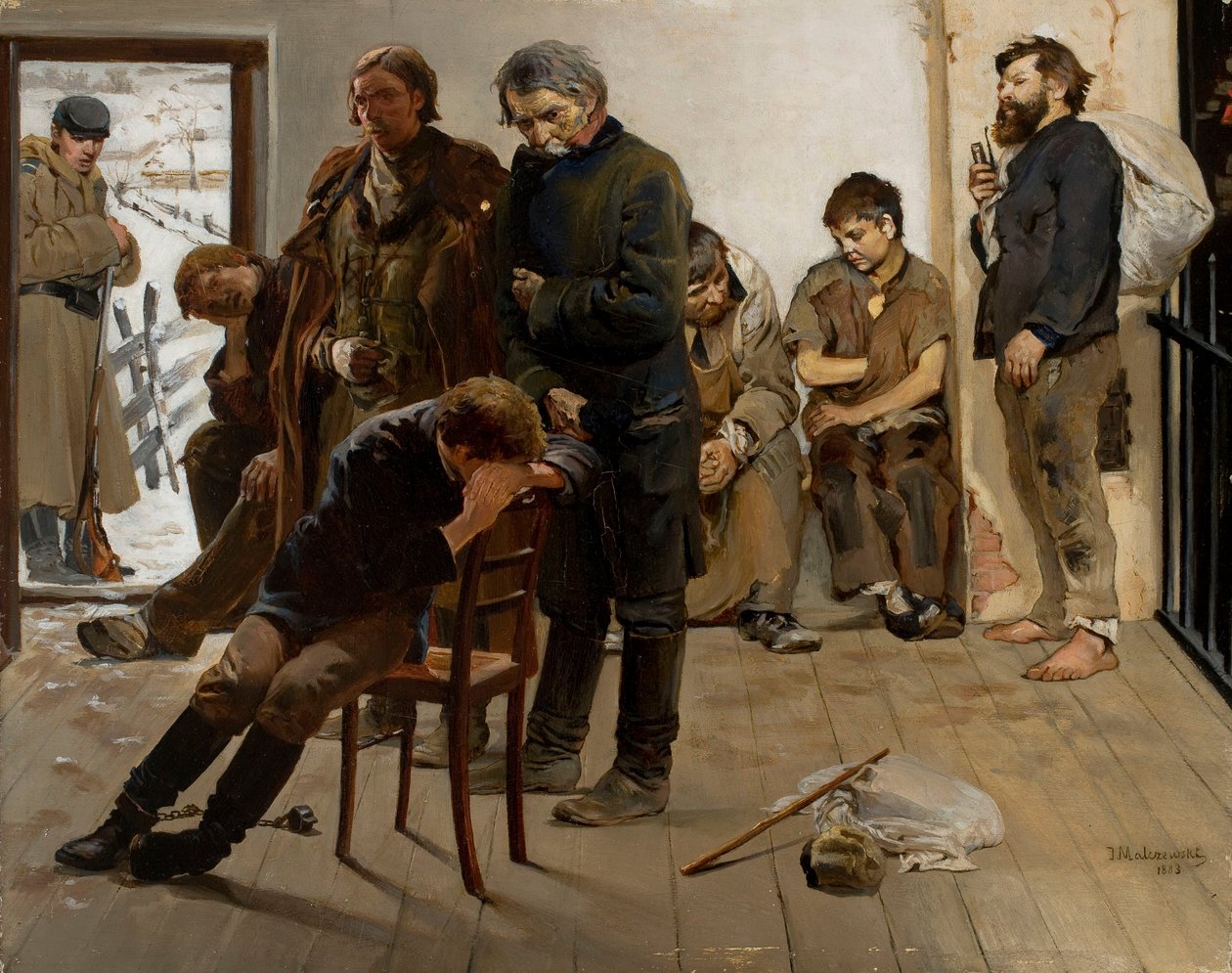 On the Prisoner Transport (Prisoners) by Jacek Malczewski