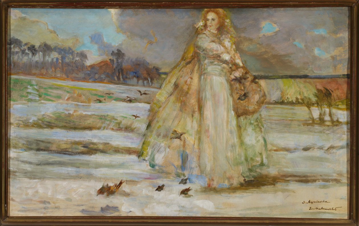 Saint Agnes by Jacek Malczewski