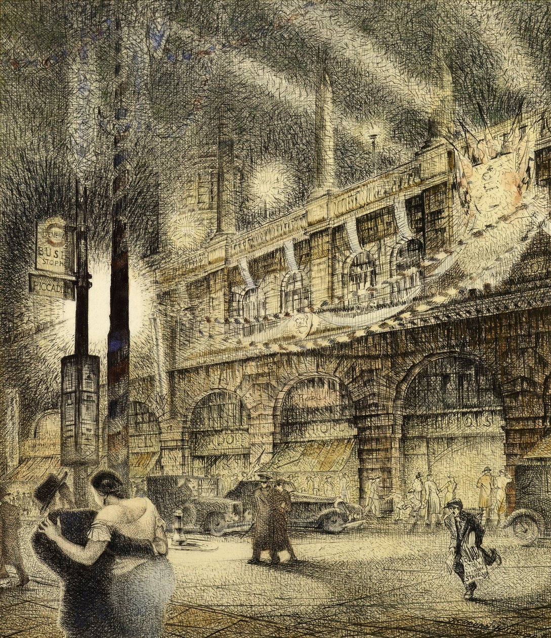 Coronation Evening, London 1937 by Jack Coburn Witherop
