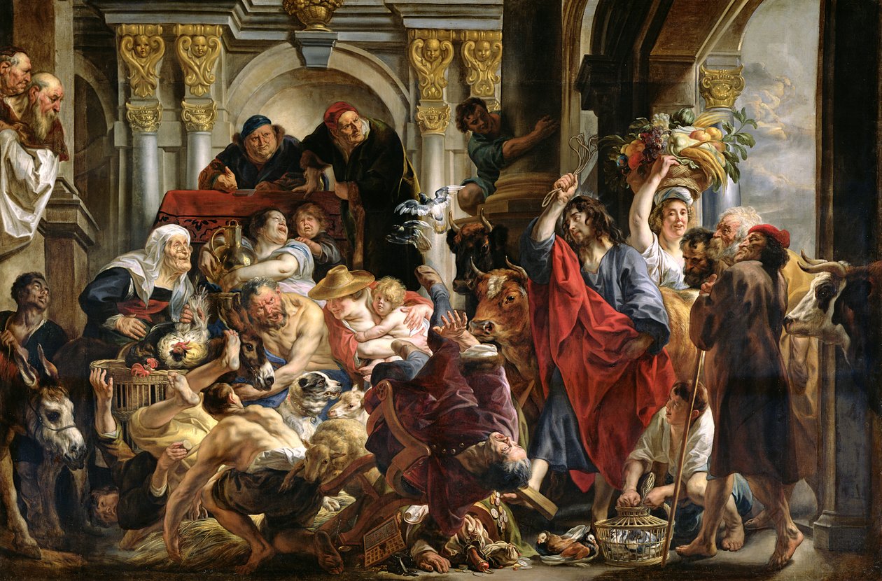 Christ Driving the Merchants from the Temple by Jacob Jordaens