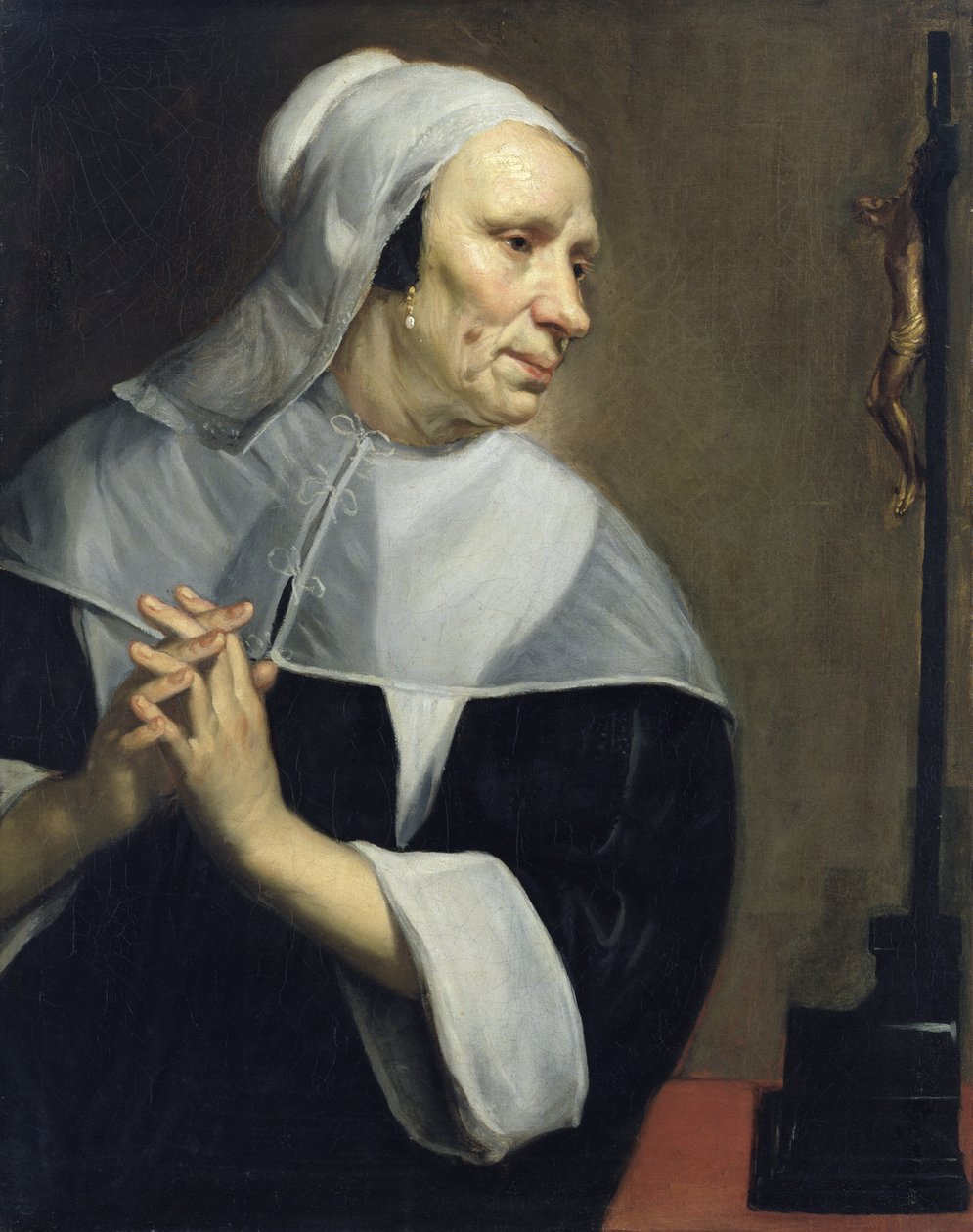 Old Woman Praying by Jacob van Oost
