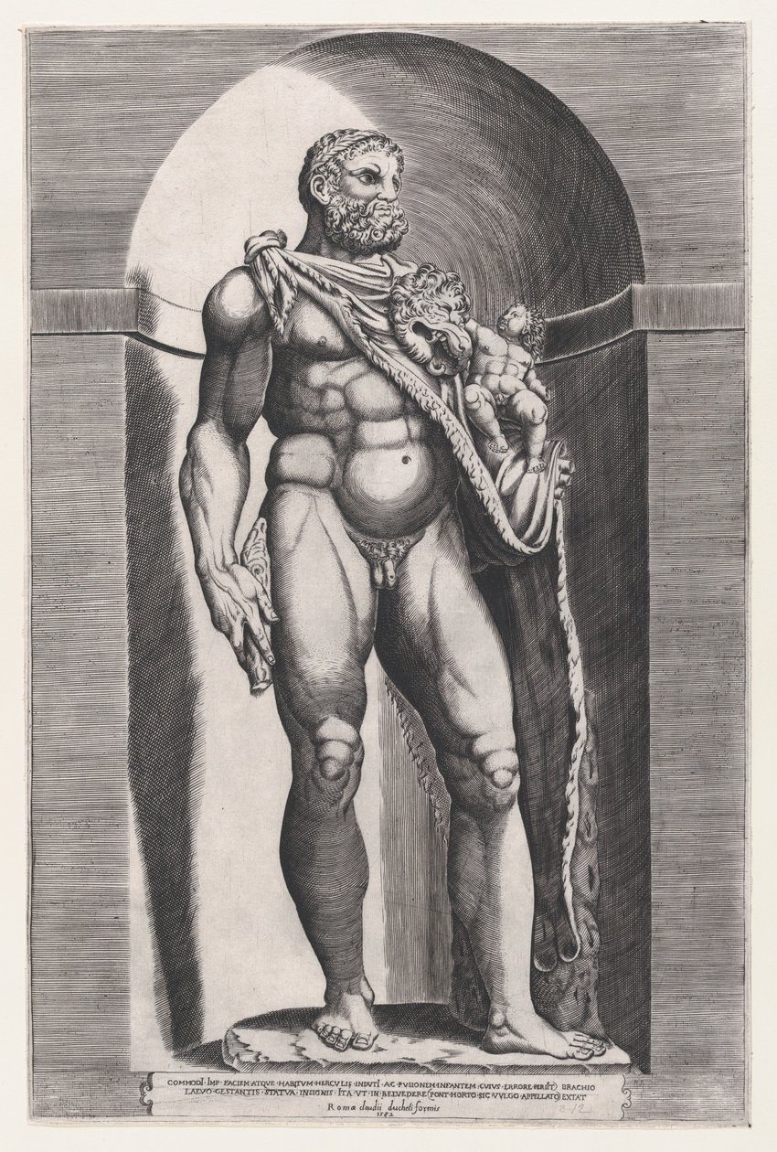 Speculum Romanae Magnificentiae: Emperor Commodus as Hercules by Jacob(us) Bos.