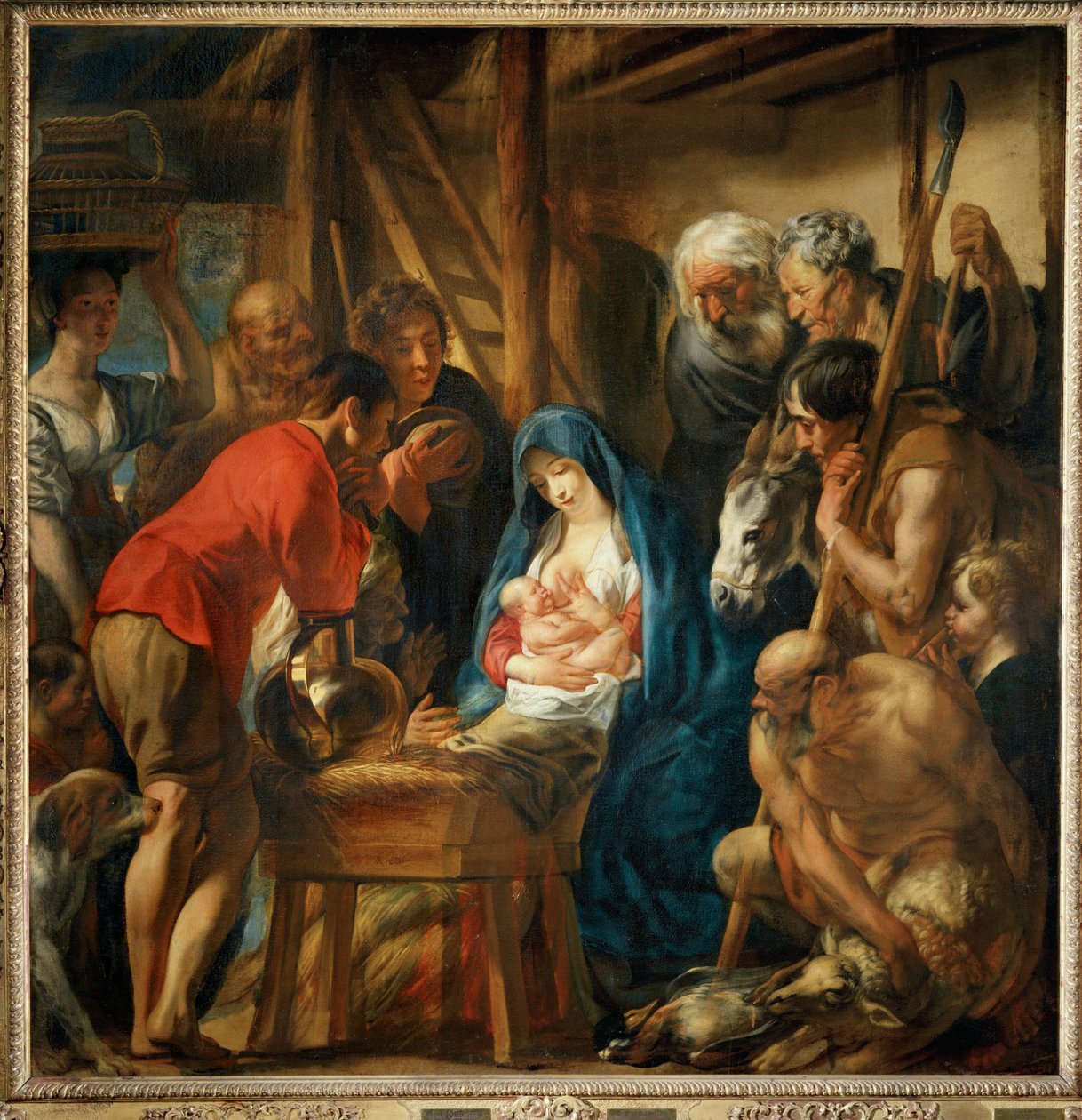 Adoration of the Shepherds by Jacob (studio of) Jordaens