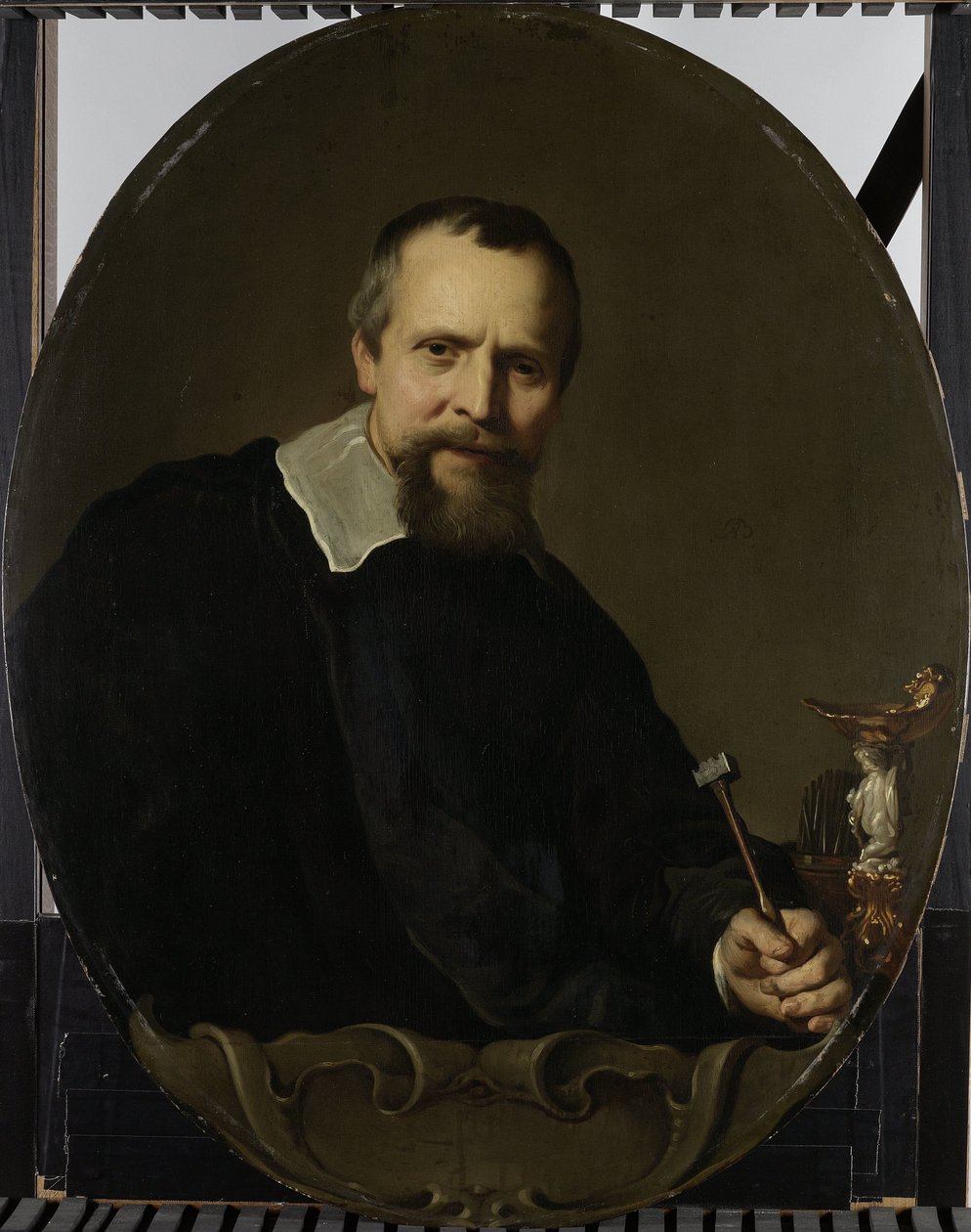 Portrait of Johannes Lutma by Jacob Adriaensz. Backer