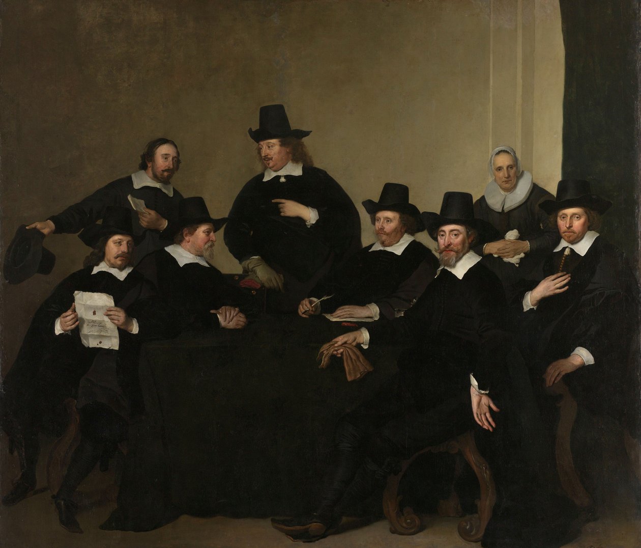Regents of the Nieuwe Zijds Institute for the Outdoor Relief of the Poor, Amsterdam by Jacob Adriensz Backer