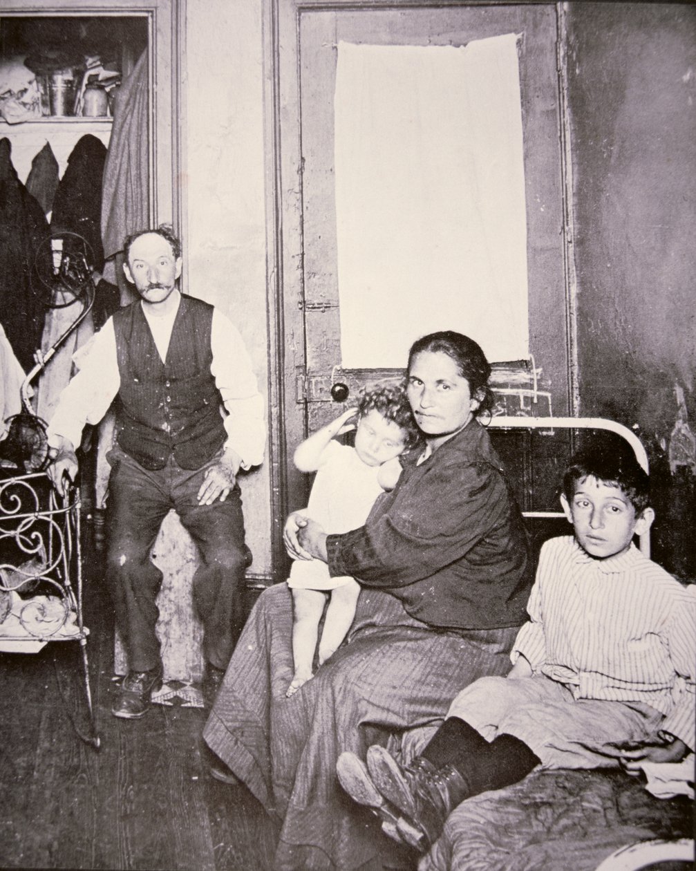 Immigrant family, Lower East Side, New York City, c.1910 by Jacob August Riis