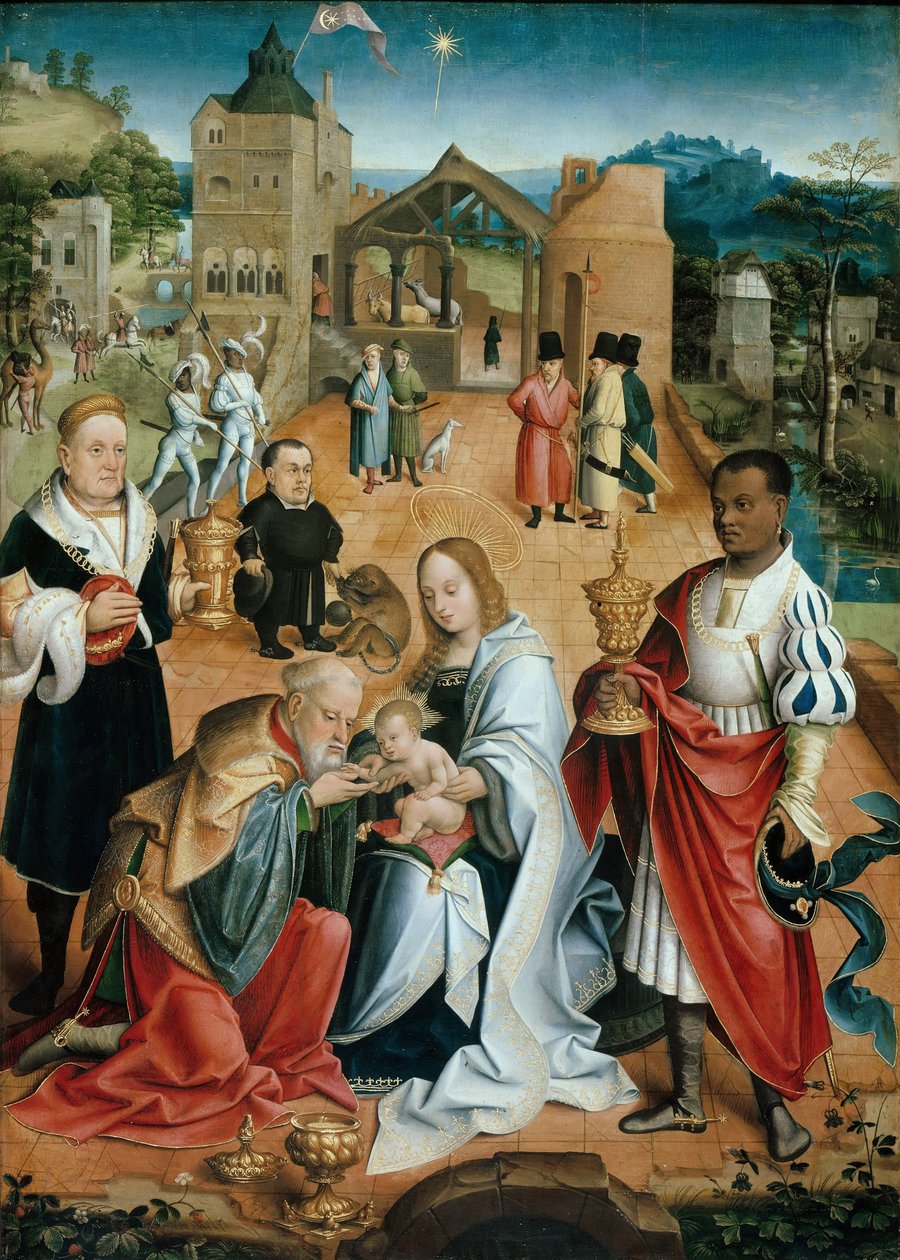 The Adoration of the Magi (Central Panel of the Triptych) by Jacob Claesz. van Utrecht