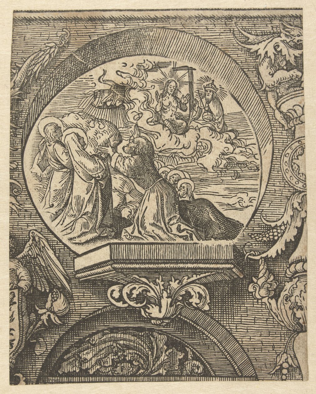 The Ascension and Christ Before God the Father by Jacob Cornelisz van Oostsanen