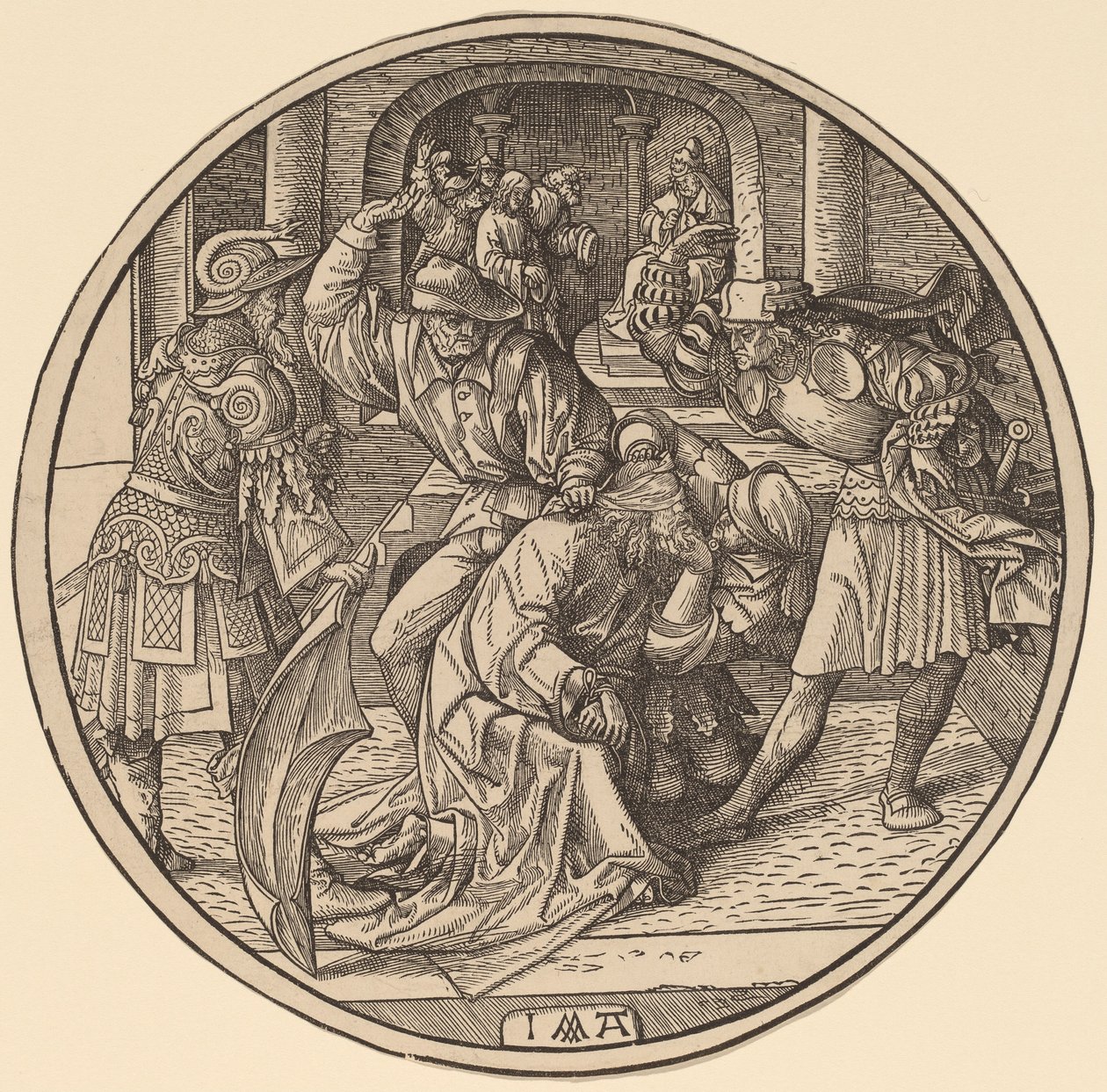 The Mocking of Christ and Christ Before Caiaphas by Jacob Cornelisz van Oostsanen