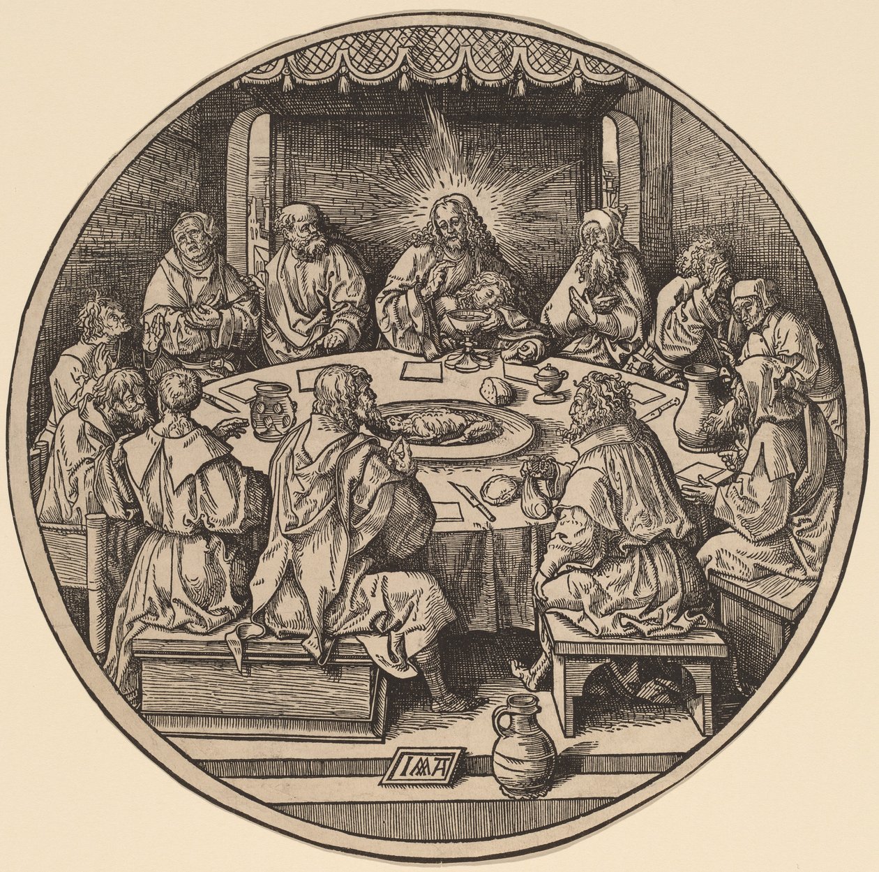 The Last Supper by Jacob Cornelisz van Oostsanen after Albrecht Dürer