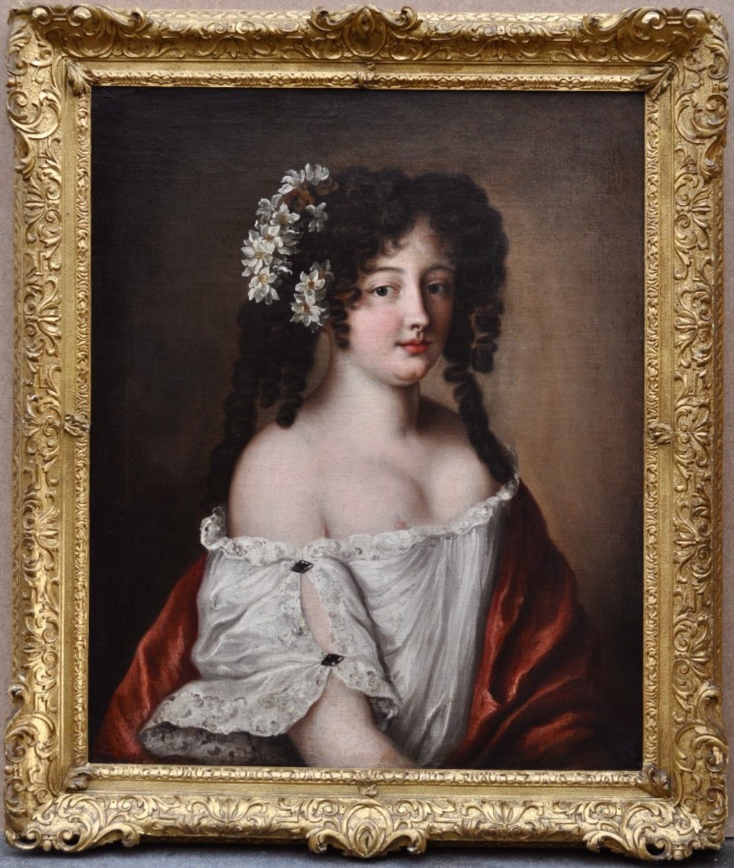Portrait of Diane-Gabrielle Damas de Thianges Mancini by Jacob Ferdinand Voet