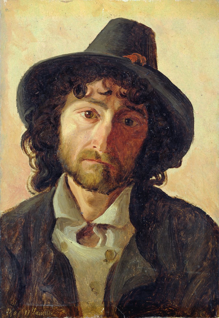 Head of a Man, 1841 by Jacob Gensler