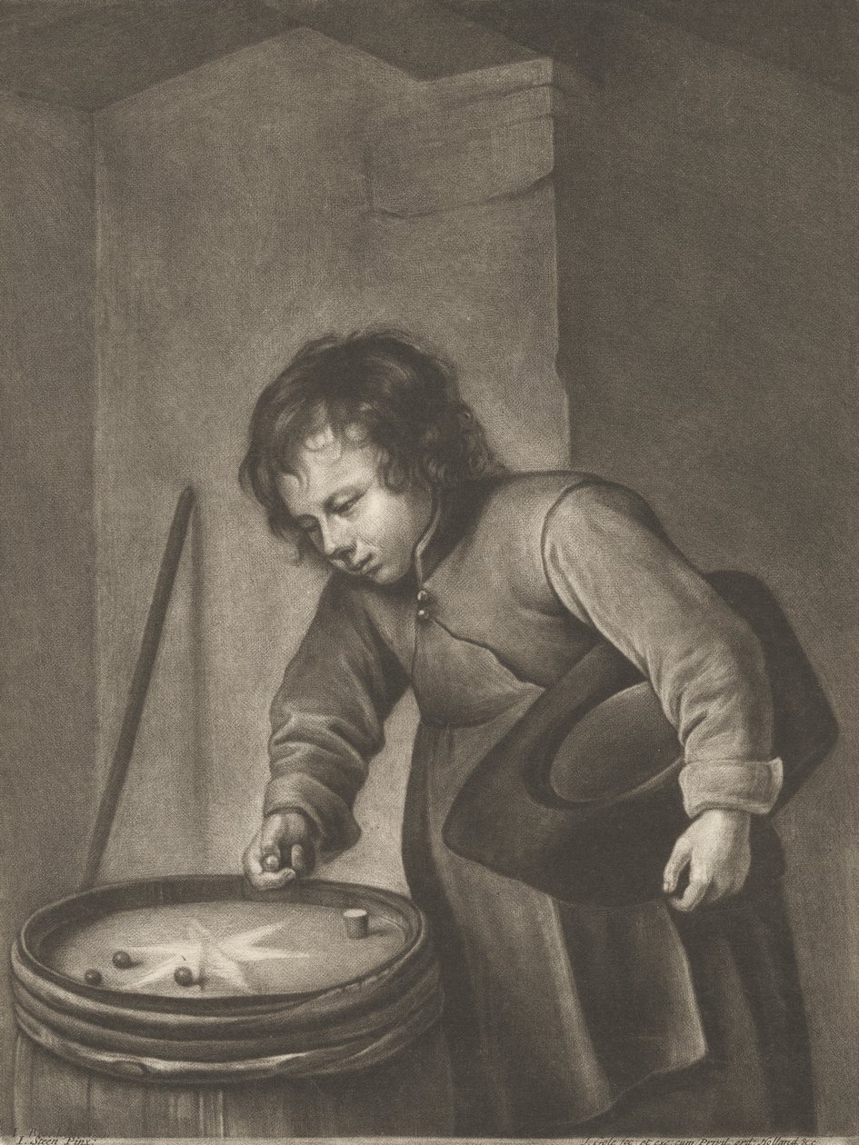 Boy Playing Marbles by Jacob Gole