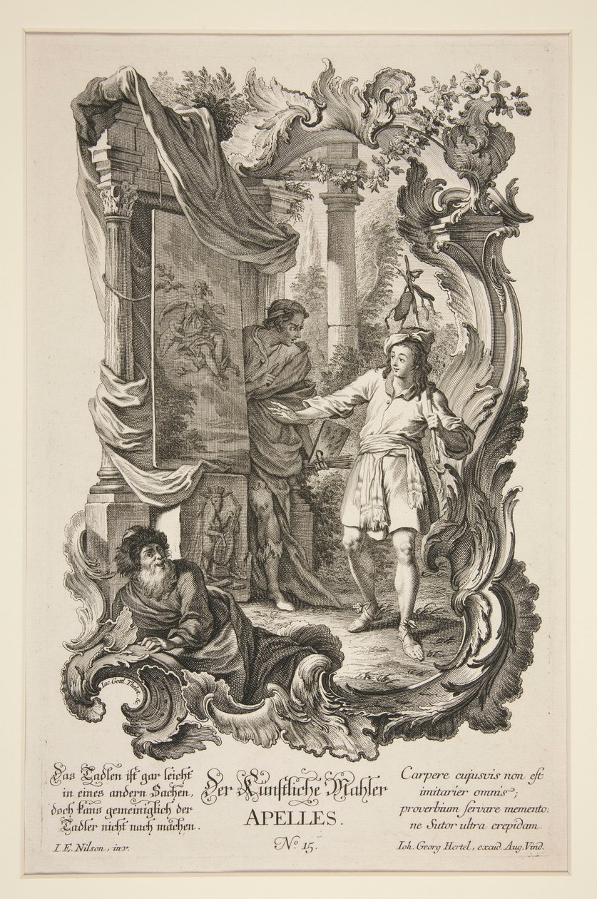 The Artificial Painter, Apelles by Jacob Gottlieb Thelot