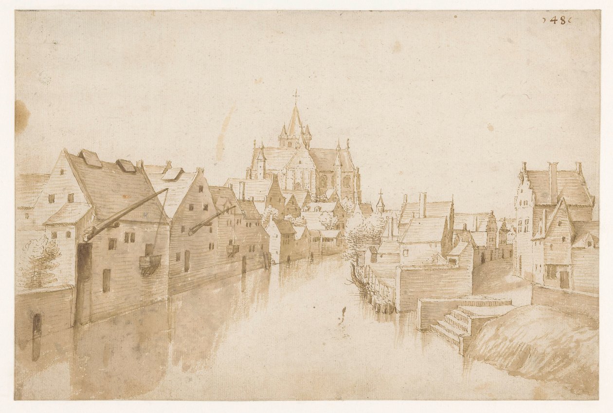 The Church of Our Lady over the Dijle, in Mechelen by Jacob Grimmer (possibly)