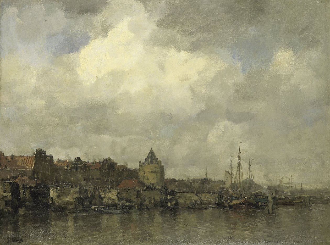 The Schreierstoren on the Outside in Amsterdam by Jacob Henricus or Hendricus Maris