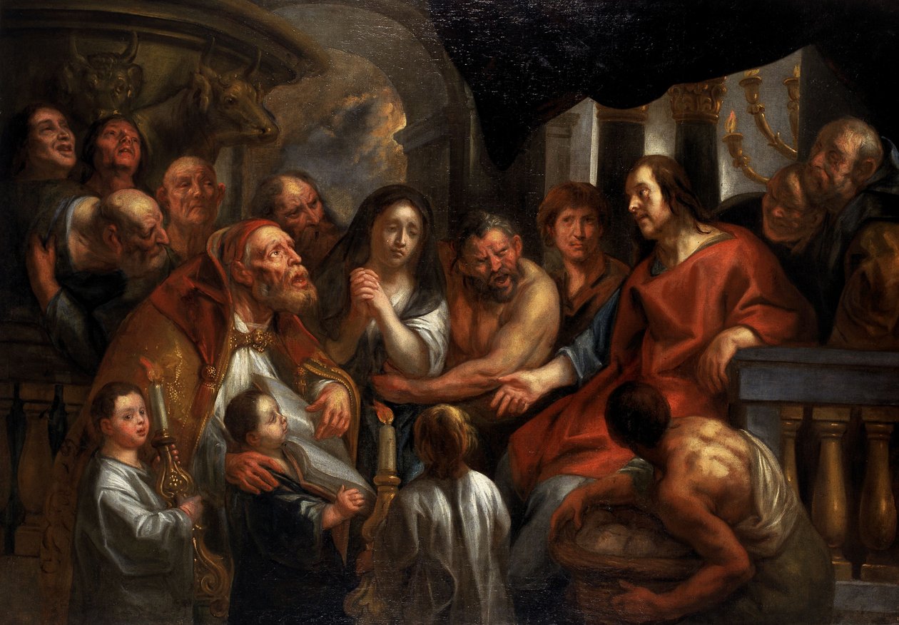 Christ and the Adulterous Woman by Jacob Jordaens