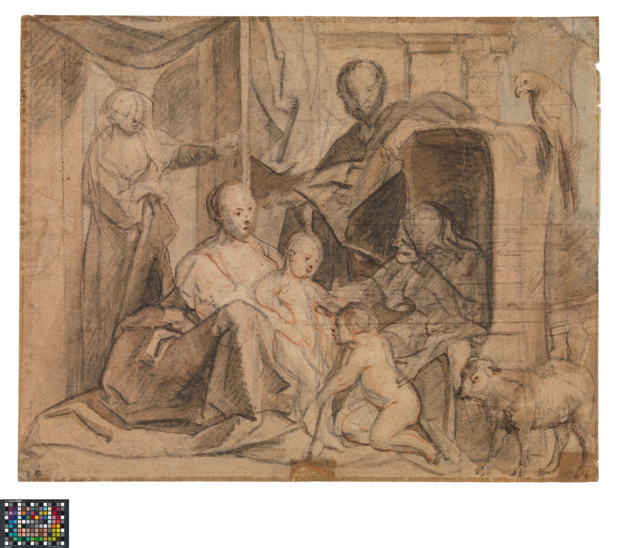 The Holy Family with Elizabeth and the Young John by Jacob Jordaens