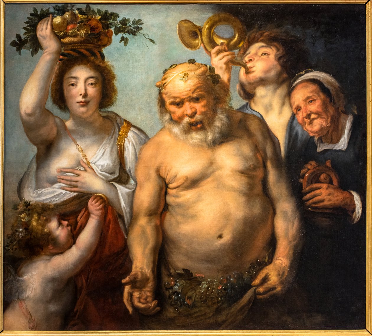 Silenus and the Four Seasons by Jacob Jordaens