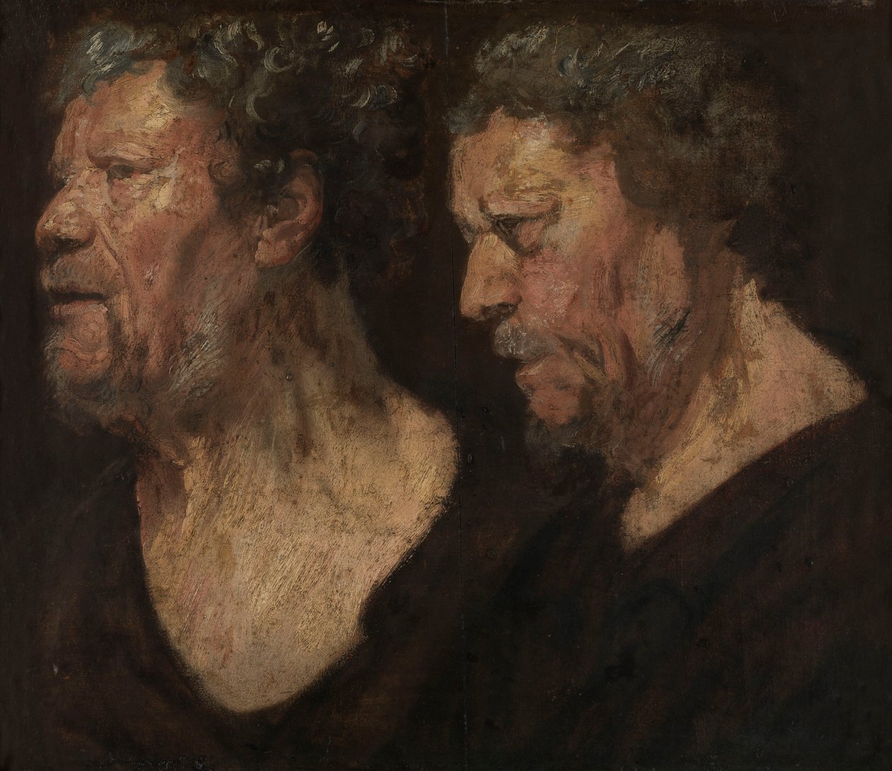 Studies of the Head of Abraham Grapheus by Jacob Jordaens