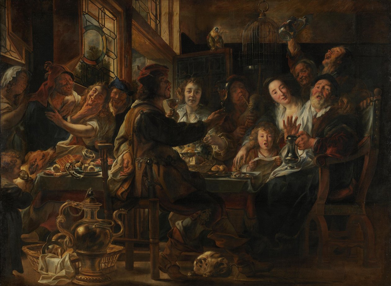 As the Old Sing, So the Young Chirp by Jacob Jordaens
