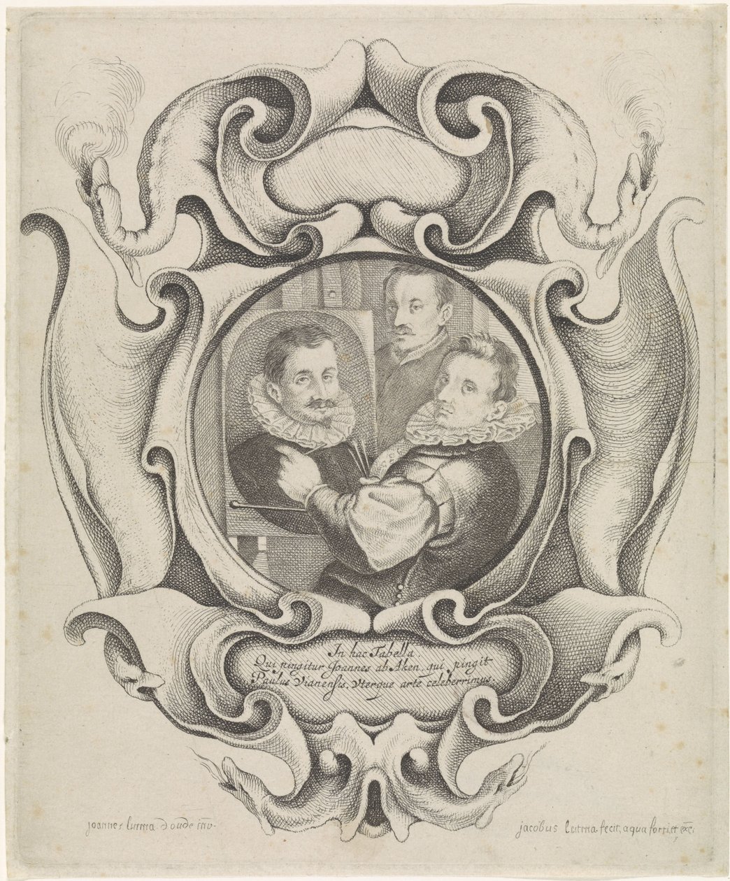 Painter Portraying Paulus Willemsz. van Vianen by Jacob Lutma
