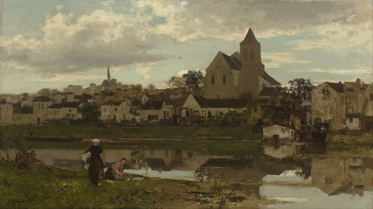 View of Montigny-sur-Loing by Jacob Maris