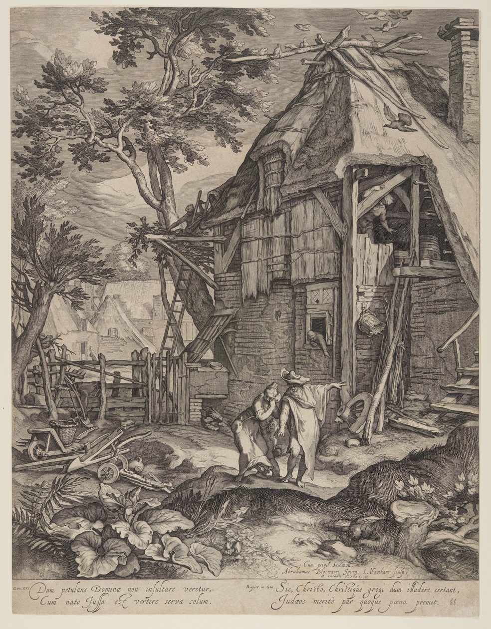 Abraham Casting Out Hagar by Jacob Matham